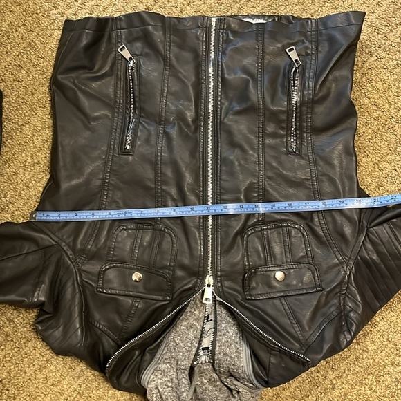 🐴Royalty For Me Gray faux Leather Jacket - Picture 10 of 11